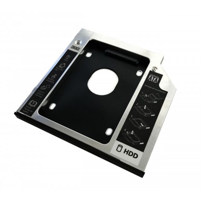 Adaptador DVD a Disco HD/SSD 3GO HDDCADDY95/ Incluye Destornillador y tornillos
