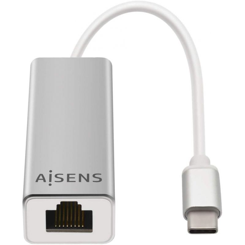 Adaptador USB Tipo-C - RJ45 Aisens A109-0341/ 1000Mbps