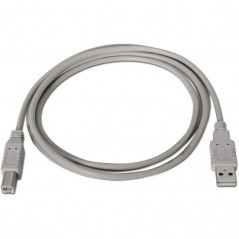 Cable USB 2. 0 Impresora Aisens A101-0002/ USB Macho - USB Macho/ 1. 8m/ Beige