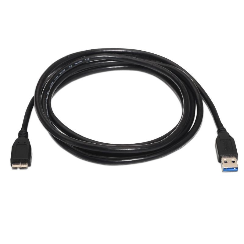 Cable USB 3. 0 Aisens A105-0043/ USB Macho - MicroUSB Macho/ 1m/ Negro