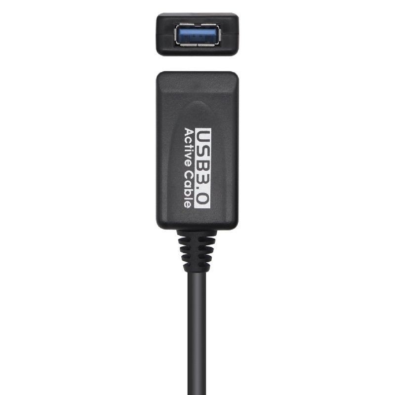 Cable Alargador USB 3. 0 Aisens A105-0525/ USB Macho - USB Hembra/ 5m/ Negro
