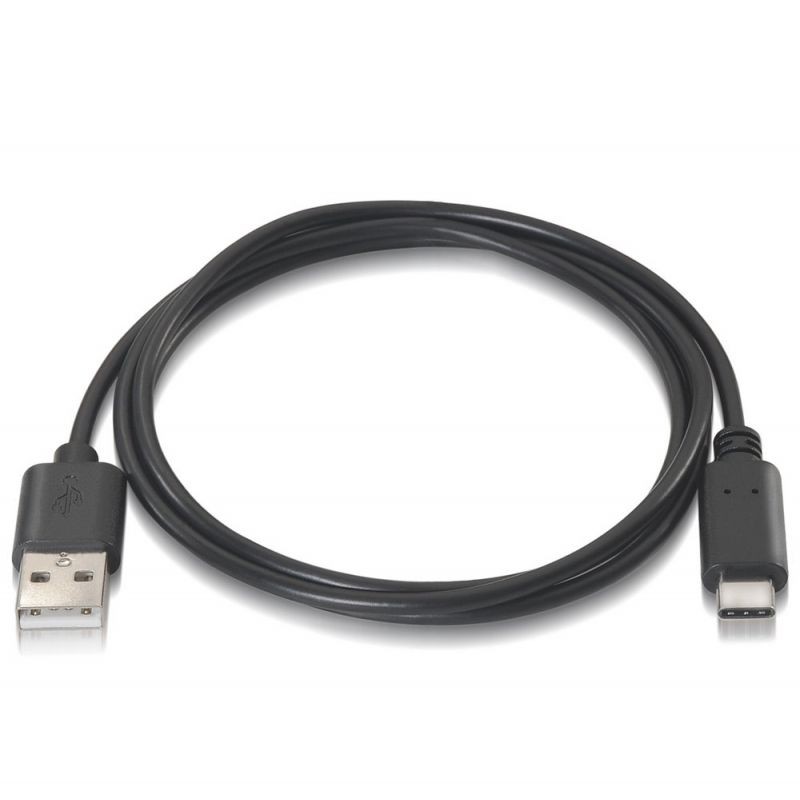 Cable USB 2. 0 Aisens A107-0050/ USB Tipo-C Macho - USB Macho/ 0. 5m/ Negro