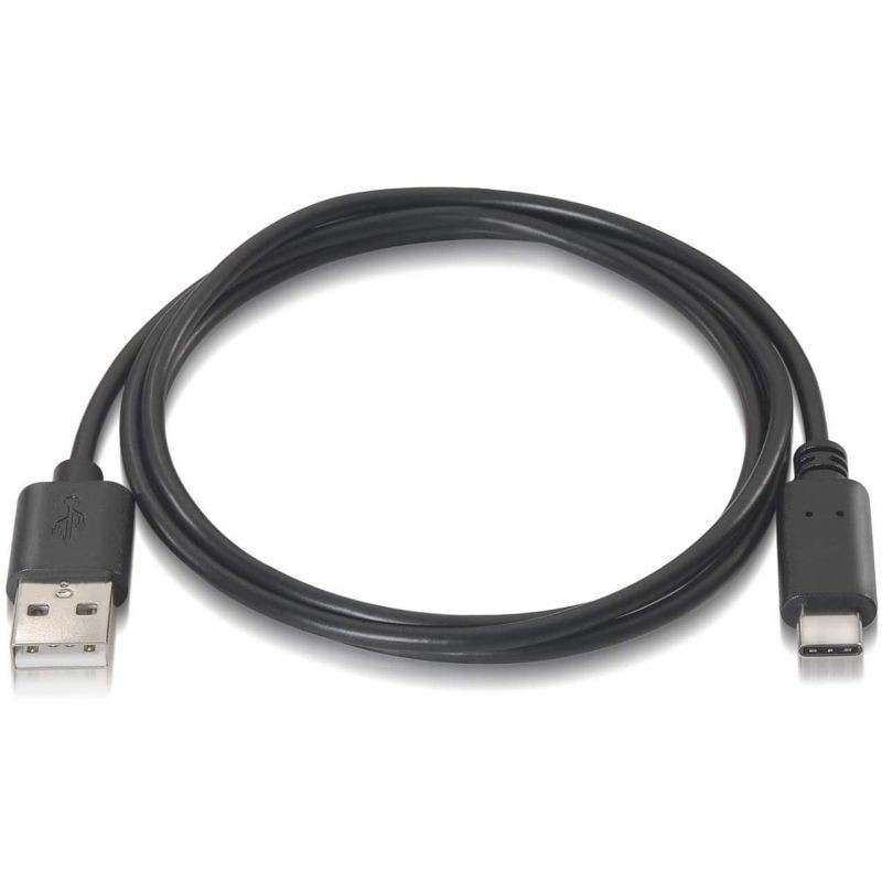 Cable USB 2. 0 Aisens A107-0051/ USB Macho - USB Macho/ 1m/ Negro