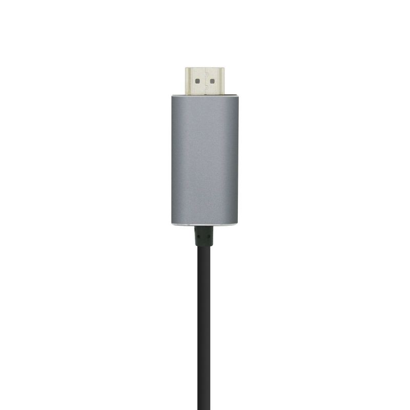 Cable Conversor Aisens A109-0393/ USB Tipo-C Macho - HDMI Macho/ 1. 8m/ Negro