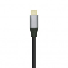 Cable Conversor Aisens A109-0395/ USB Tipo-C Macho - Displayport Macho/ 1. 8m/ Negro
