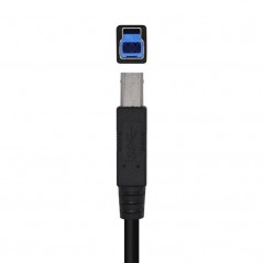 Cable USB 3. 0 Impresora Aisens A105-0444/ USB Macho - USB Macho/ 2m/ Negro