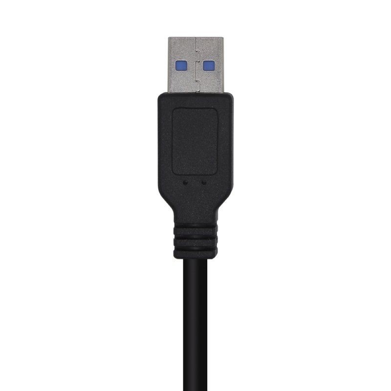 Cable USB 3. 0 Aisens A105-0447/ USB Macho - USB Macho/ 2m/ Negro