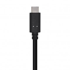 Cable USB 3. 1 Aisens A107-0449/ USB Tipo-C Macho - USB Macho/ 0. 5m/ Negro