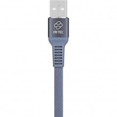Cable USB 2. 0 Blade FR-TEC Premium para PS4/ USB Macho - MicroUSB Macho/ 3m/ Azul