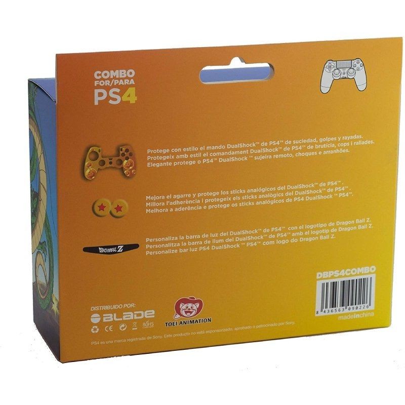 Combo Carcasa + Grips Blade FR-TEC COMBO PACK PS4 Dragon Ball Z para Mando PS4