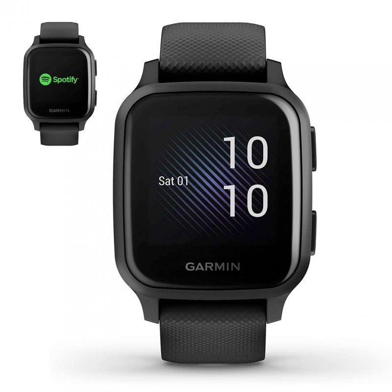 Smartwatch Garmin Venu SQ Music Edition/ Notificaciones/ Frecuencia Cardíaca/ GPS/ Negro