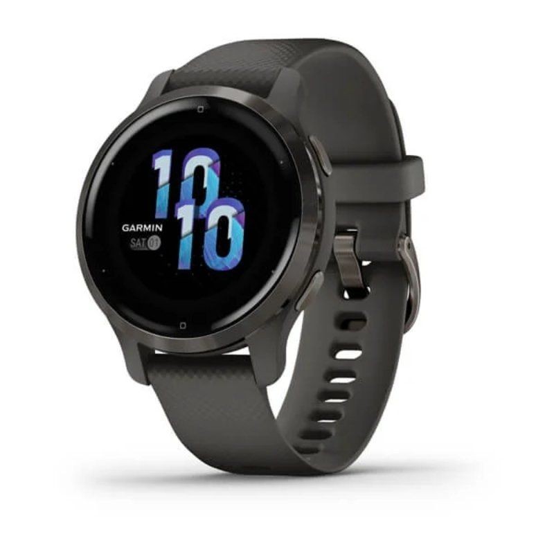 Smartwatch Garmin Venu 2S Notificaciones/ Frecuencia Cardíaca/ GPS/ Negro y Gris Pizarra