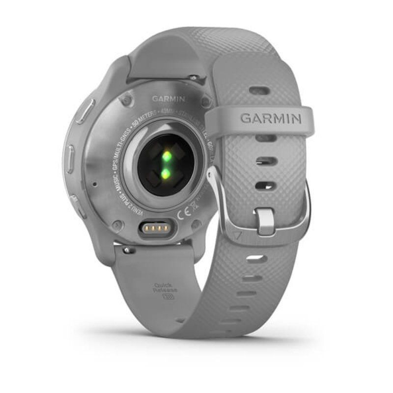 Smartwatch Garmin Venu 2 Plus/ Notificaciones/ Frecuencia Cardíaca/ GPS/ Plata y Gris