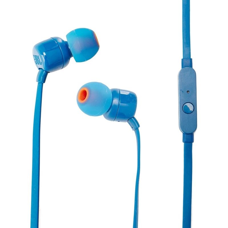 Auriculares Intrauditivos JBL T110/ con Micrófono/ Jack 3. 5/ Azules