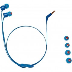 Auriculares Intrauditivos JBL T110/ con Micrófono/ Jack 3. 5/ Azules