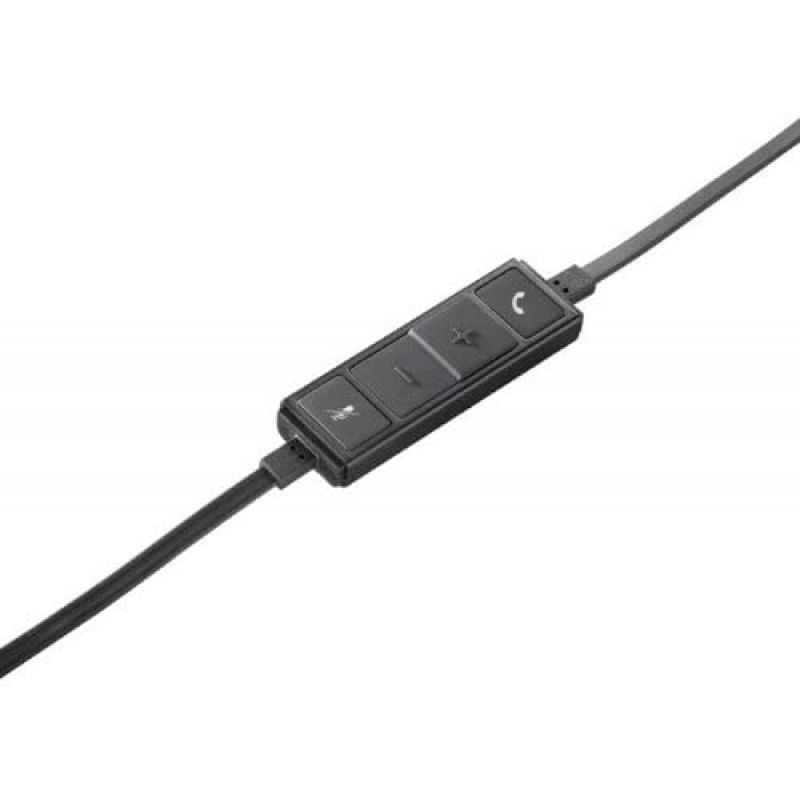 Auriculares Logitech H650e/ con Micrófono/ USB/ Negros