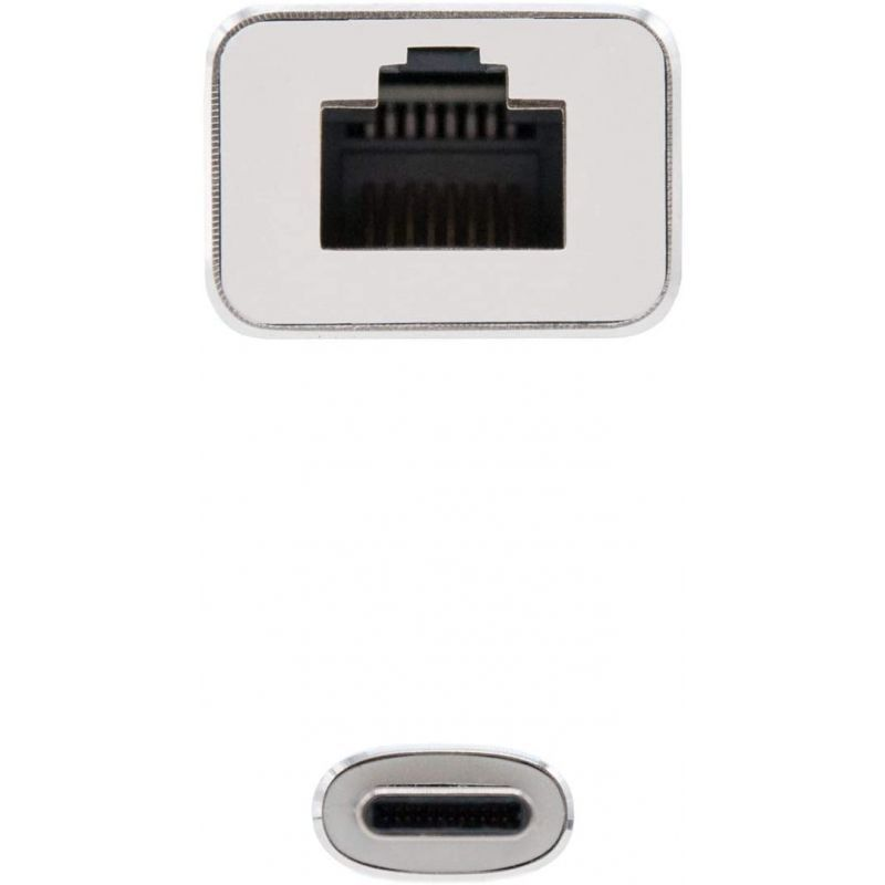 Adaptador USB Tipo-C - RJ45 Nanocable 10.03.0402 1000Mbps