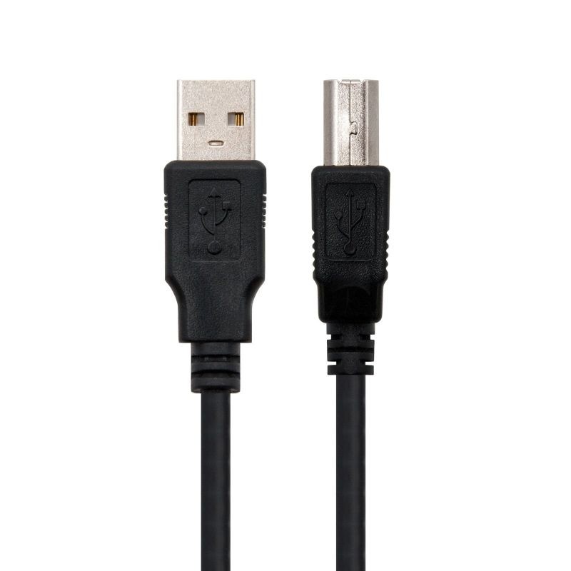 Cable USB 2.0 Impresora Nanocable 10.01.0104-BK USB Macho - USB Macho 3m Negro