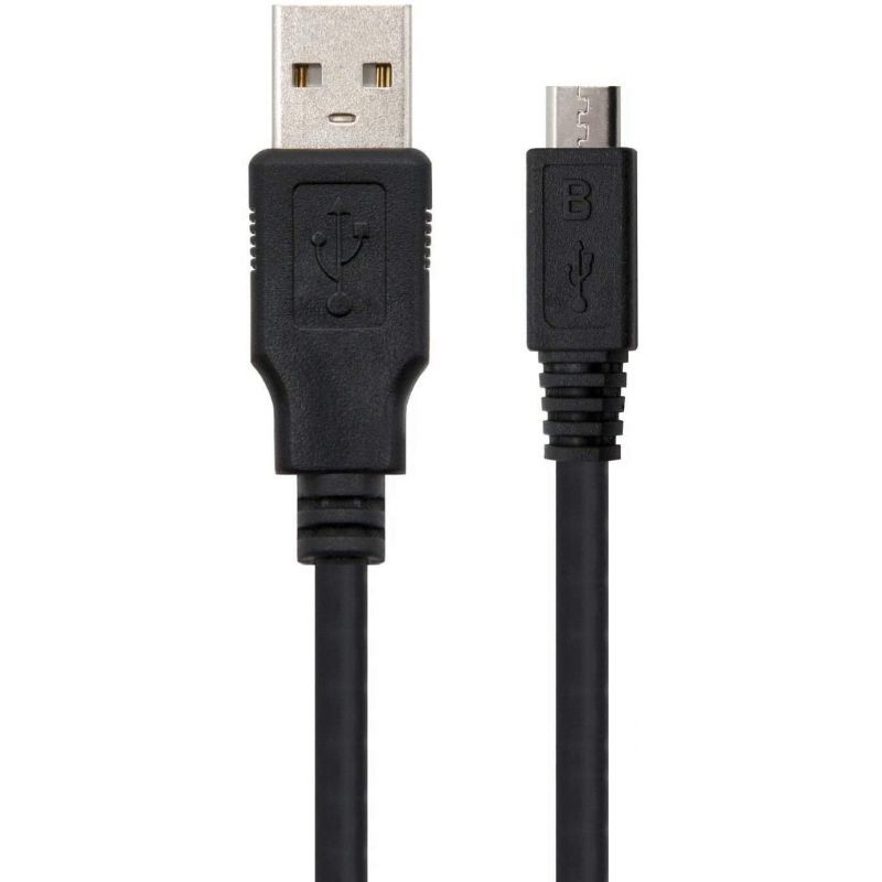 Cable USB 2.0 Nanocable 10.01.0501 USB Macho - MicroUSB Macho 1.8m Negro