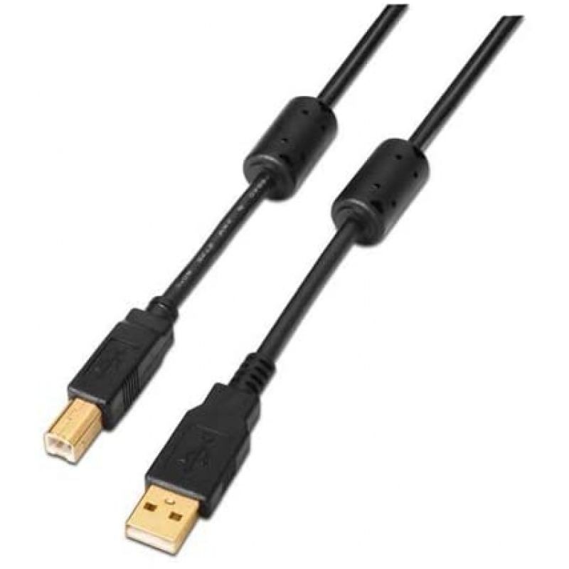 Cable USB 2.0 Impresora Nanocable 10.01.1203 USB Macho - USB Macho 3m Negro