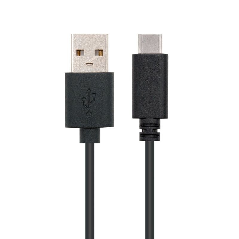 Cable USB 2.0 Nanocable 10.01.2101 USB Tipo-C Macho - USB Macho 1m Negro
