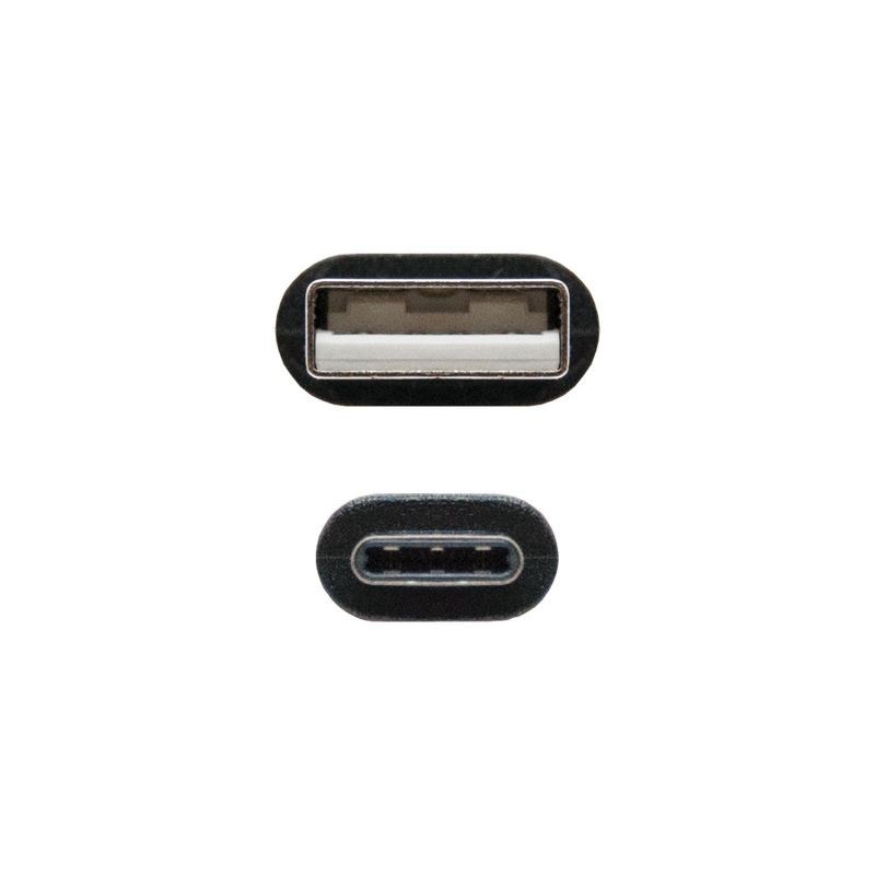 Cable USB 2.0 Nanocable 10.01.2102 USB Tipo-C Macho - USB Macho 2m Negro