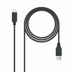 Cable USB 3.1 Nanocable 10.01.4000 USB Tipo-C Macho - USB Macho 0.5m Negro