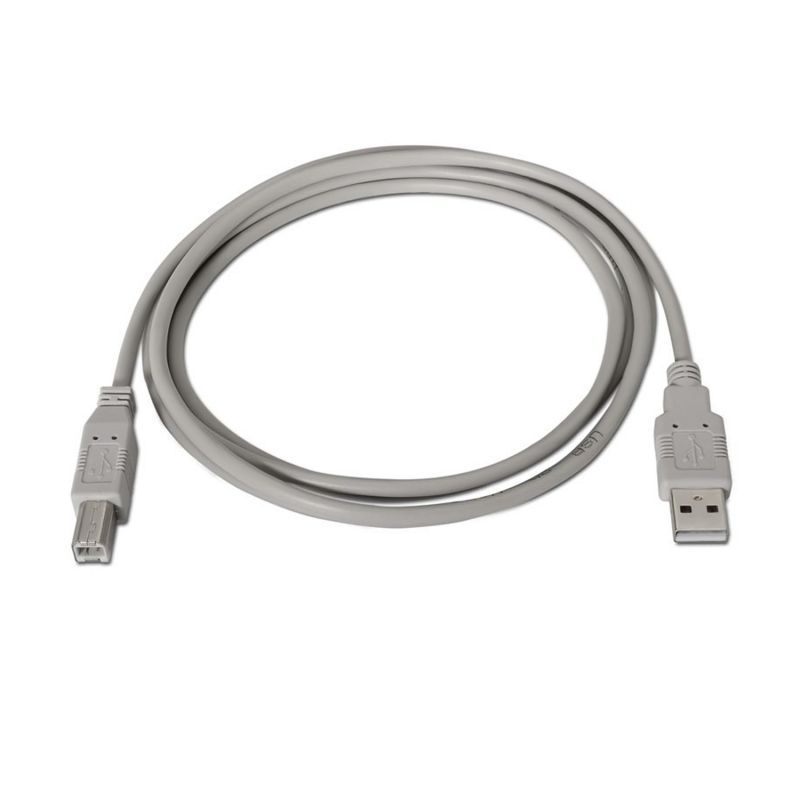 Cable USB 2.0 Impresora Nanocable 10.01.0103 USB Macho - USB Macho 1.8m Beige