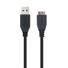 Cable USB 3.0 Nanocable 10.01.1102-BK USB Macho - MicroUSB Macho 2m Negro