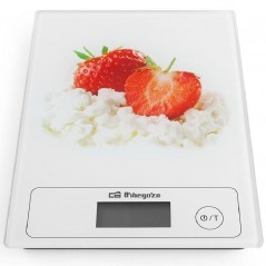 Báscula de Cocina Electrónica Orbegozo PC 1018 hasta 5kg Blanca