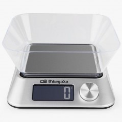 Báscula de Cocina Electrónica Orbegozo PC 1030 hasta 5kg Plata
