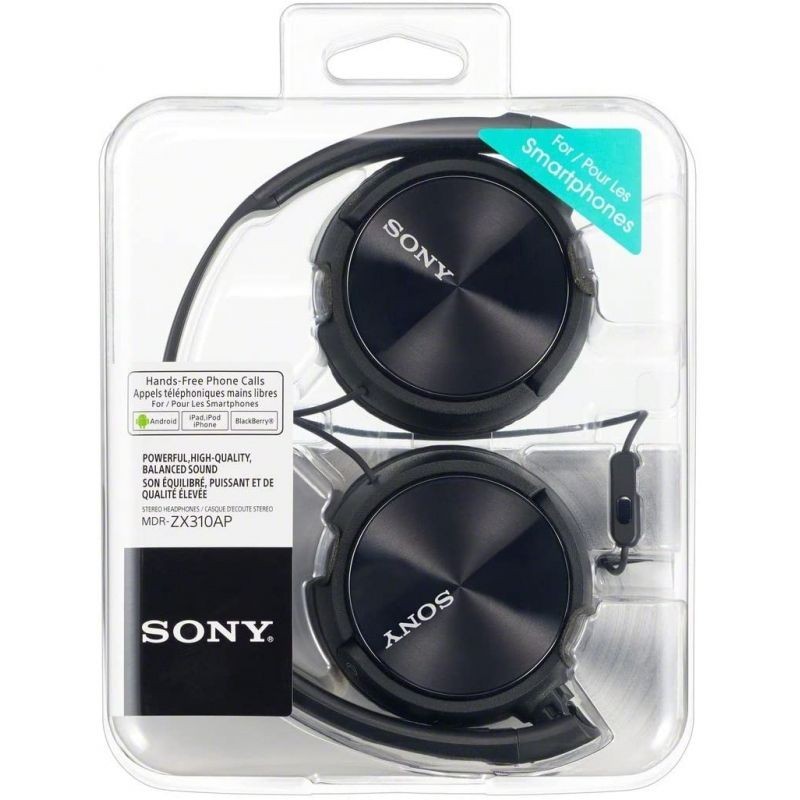 Auriculares Sony MDRZX310APB con Micrófono Jack 3.5 Negros