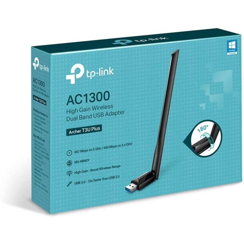 Adaptador USB - WiFi TP-Link Archer T3U Plus 867Mbps