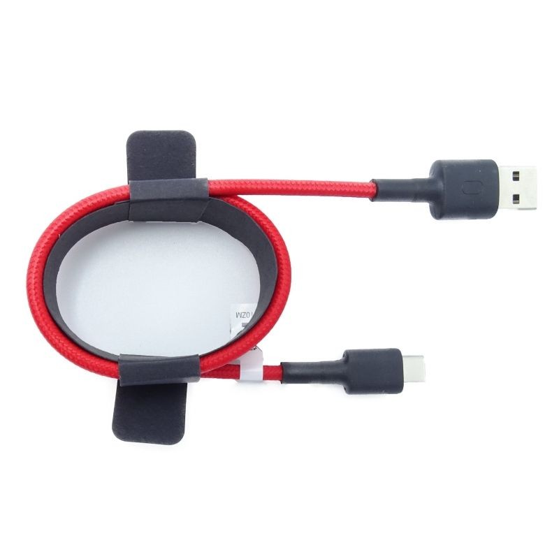 Cable USB Xiaomi SJV4110GL USB Macho - USB Tipo-C Macho 1m Rojo y Negro