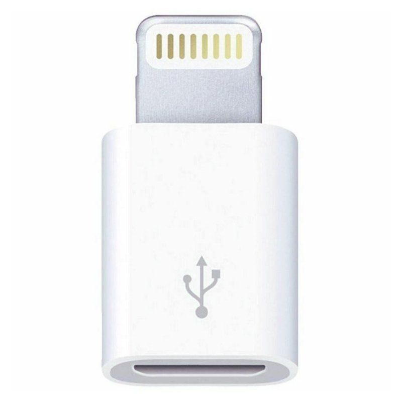 Adaptador Micro USB Lightning 3GO A200 Micro USB Hembra - Lightning Macho Blanco