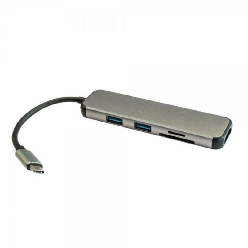 Hub USB 2.0 Tipo-C 3GO HUB2UCRH 2 Puertos USB 3.0 1 HDMI Gris