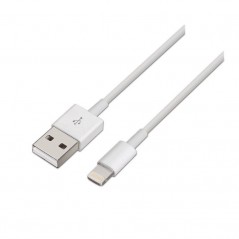 Cable USB 2.0 Lightning Aisens A102-0035 USB Macho - Lightning Macho 1m Blanco