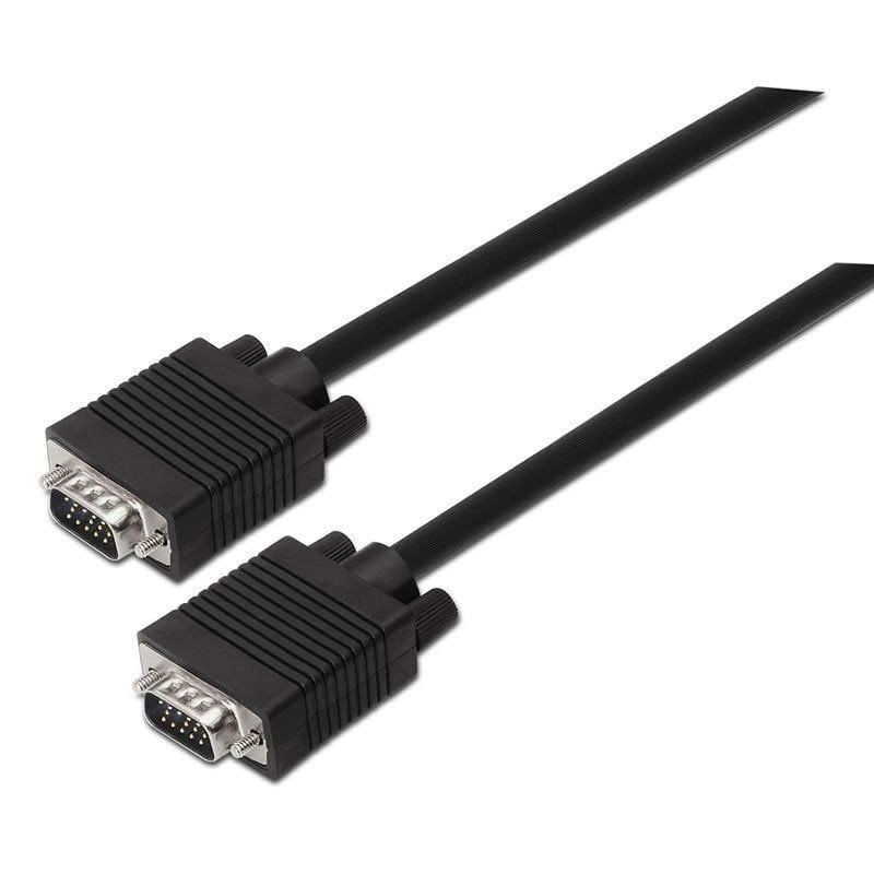 Cable SVGA Aisens A113-0068 VGA Macho - VGA Macho 1.8m Negro