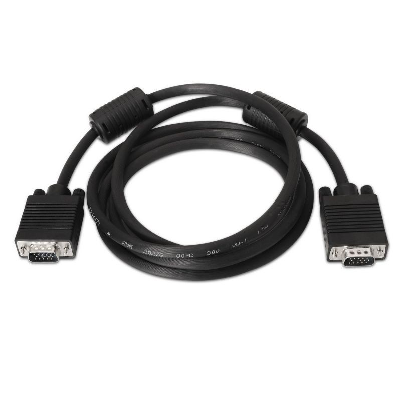 Cable SVGA Aisens A113-0071 VGA Macho - VGA Macho 1.8m Negro