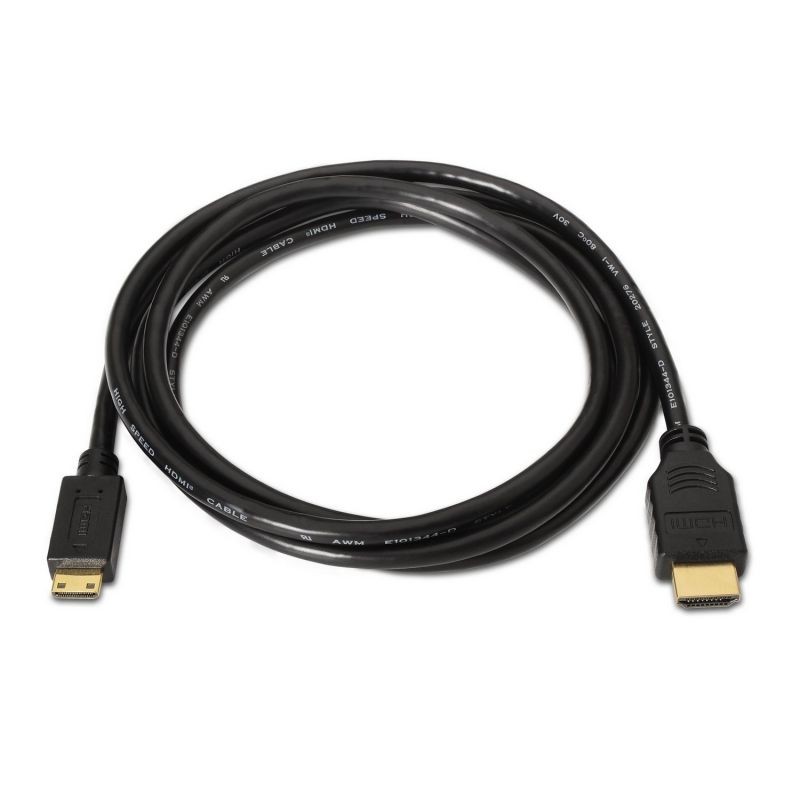 Cable HDMI Aisens A119-0114 HDMI Macho - Mini HDMI Macho 1.8m Negro