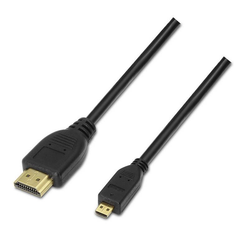 Cable Micro HDMI Aisens A119-0116 HDMI - Micro HDMI 0.8m Negro