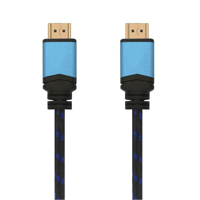 Cable HDMI 2.0 4K Aisens A120-0356 V2 HDMI Macho - HDMI Macho 1m Negro Azul