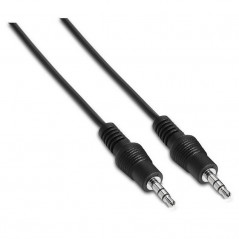 Cable Estéreo Aisens A128-0141 Jack 3.5 Macho - Jack 3.5 Hembra 30cm Negro
