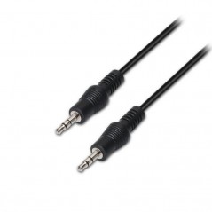 Cable Estéreo Aisens A128-0143 Jack 3.5 Macho - Jack 3.5 Macho 3m Negro