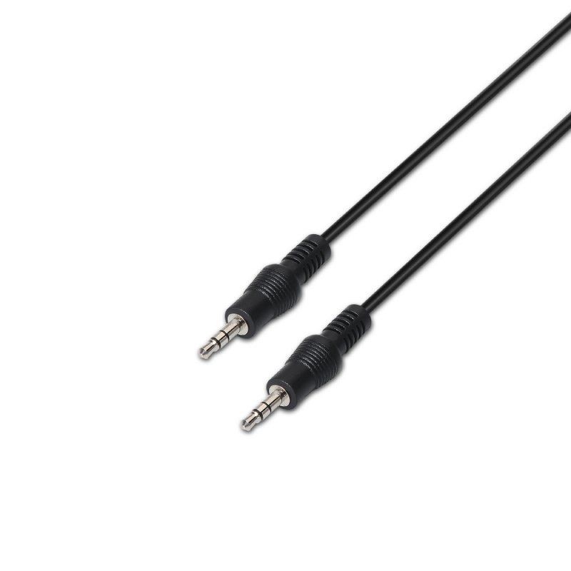 Cable Estéreo Aisens A128-0144 Jack 3.5 Macho - Jack 3.5 Macho 10m Negro