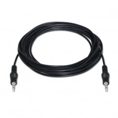 Cable Estéreo Aisens A128-0144 Jack 3.5 Macho - Jack 3.5 Macho 10m Negro