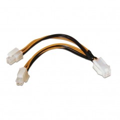 Cable Alimentación para Microprocesador Aisens A131-0166 4 4 PIN Macho - Molex 4 PIN Hembra 15cm