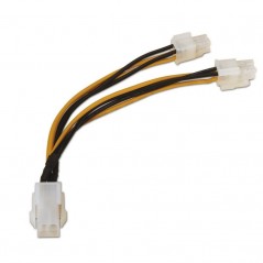 Cable Alimentación para Microprocesador Aisens A131-0166 4 4 PIN Macho - Molex 4 PIN Hembra 15cm