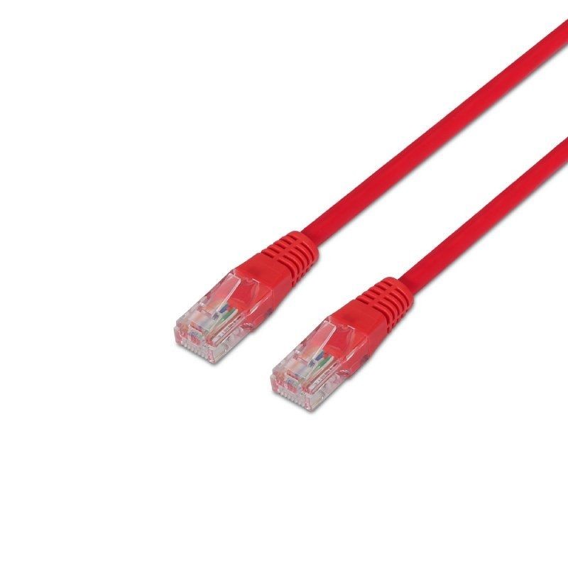 Cable de Red RJ45 UTP Aisens A133-0188 Cat.5e 1m Rojo