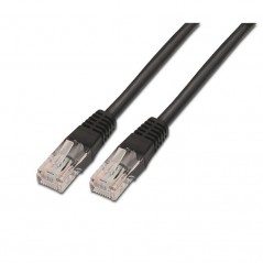Cable de Red RJ45 UTP Aisens A133-0203 Cat.5e 1m Negro